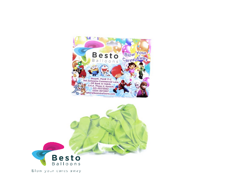 9 Inch Light Green Balloon