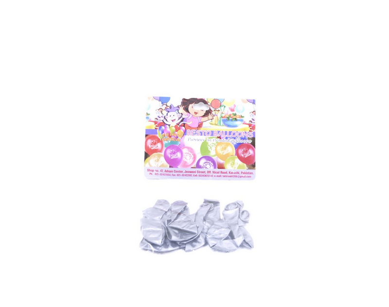 9 Inch Silver Balloon