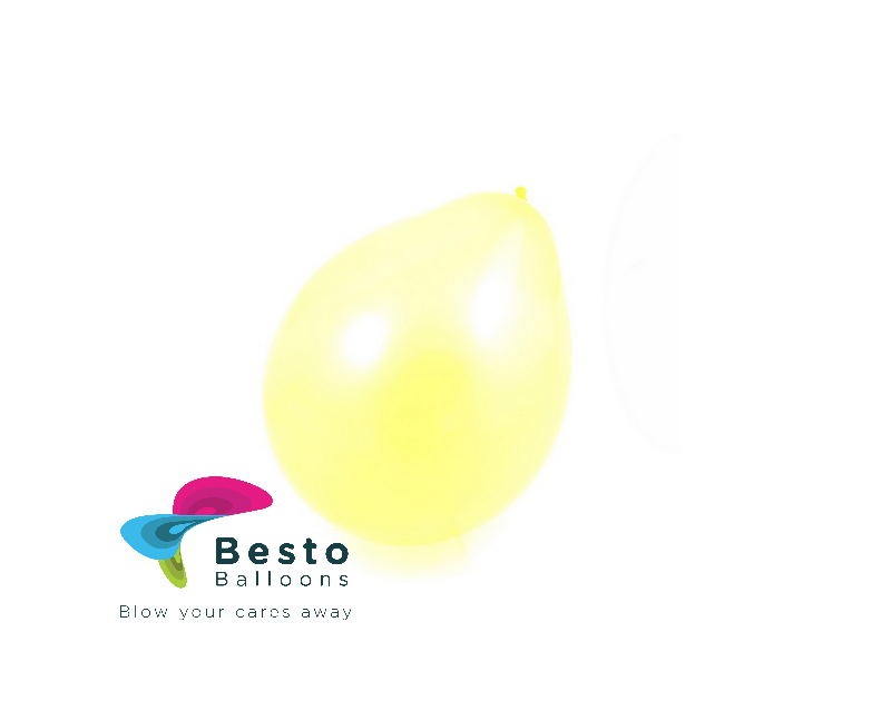 9 Inch Yellow Balloon