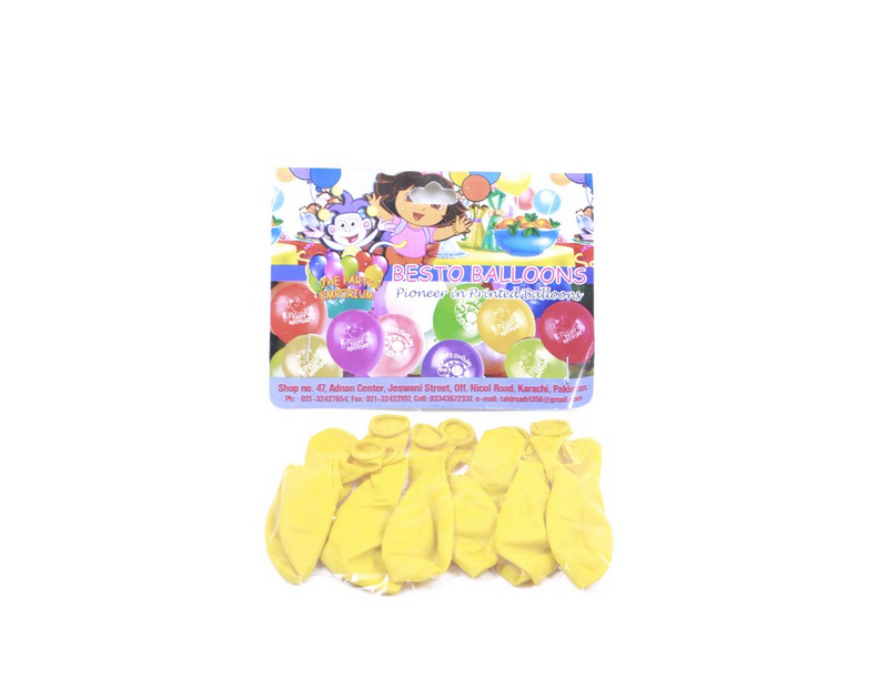 9 Inch Yellow Balloon