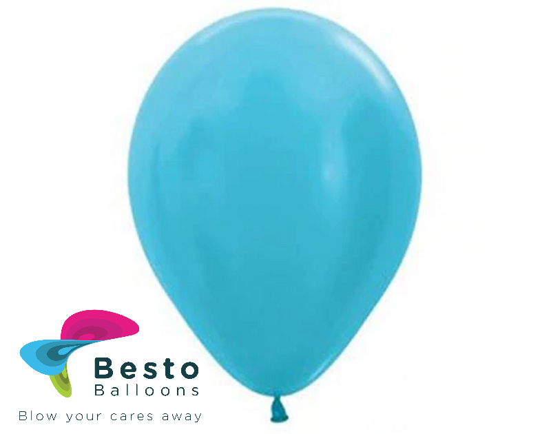 Baby Blue Latex Balloon 9 inch