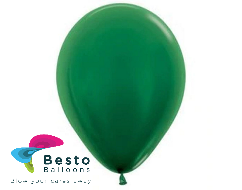 Dark Green Latex Balloon 9 inch