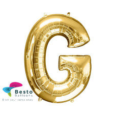 Golden Alphabet Foil Balloon "G"