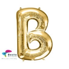 Golden Alphabet Foil Balloon "B"