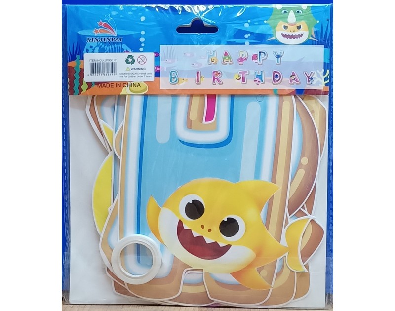 Baby Shark Happy Birthday Chain Small