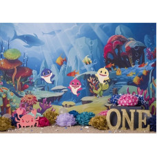 Baby Shark Backdrop 