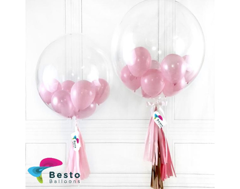 Pink Graduation Bubble Balloon