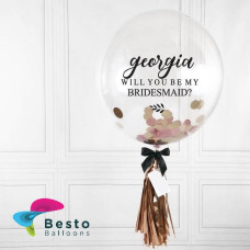 Bridesmaid Confetti Bubble Balloon