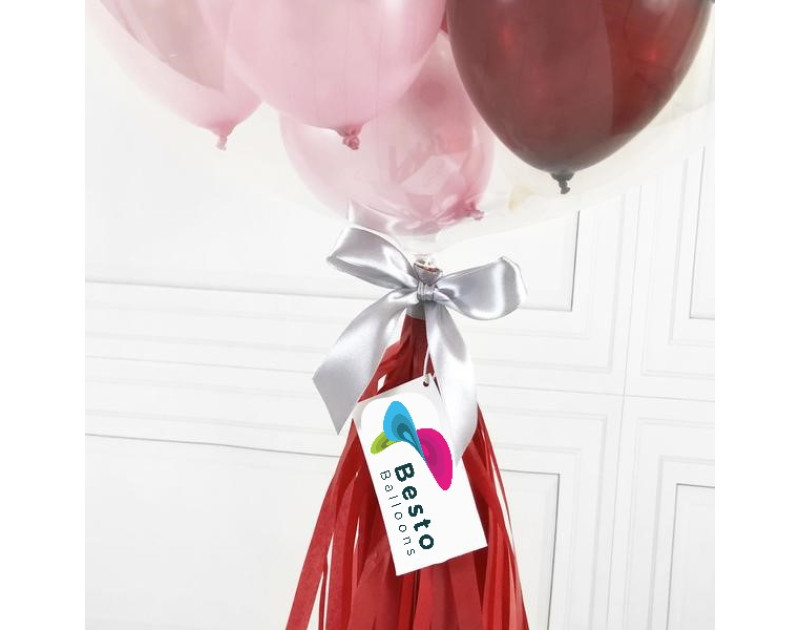 Mixed Red Bubble Balloon