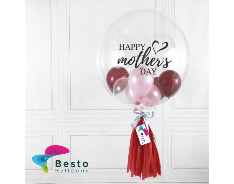 Mixed Red Bubble Balloon