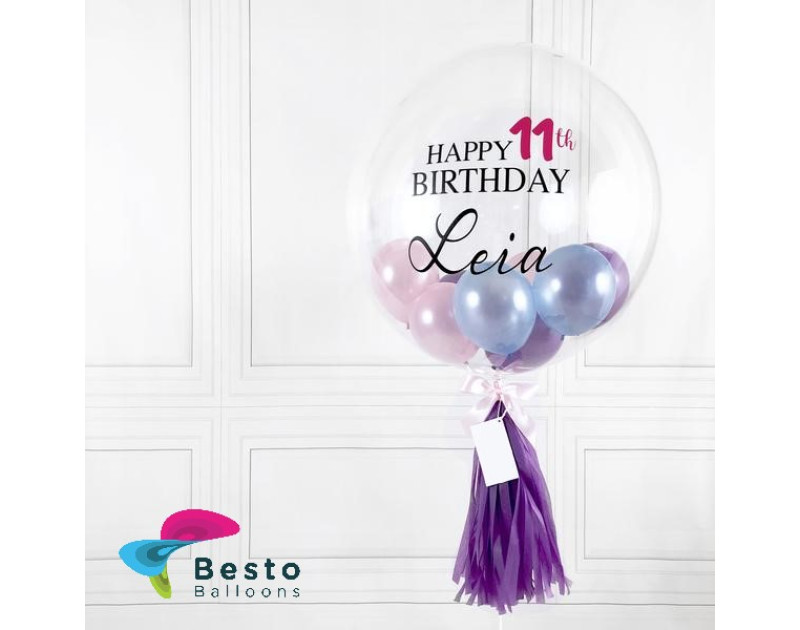 Purple Pearl Bubble Balloon
