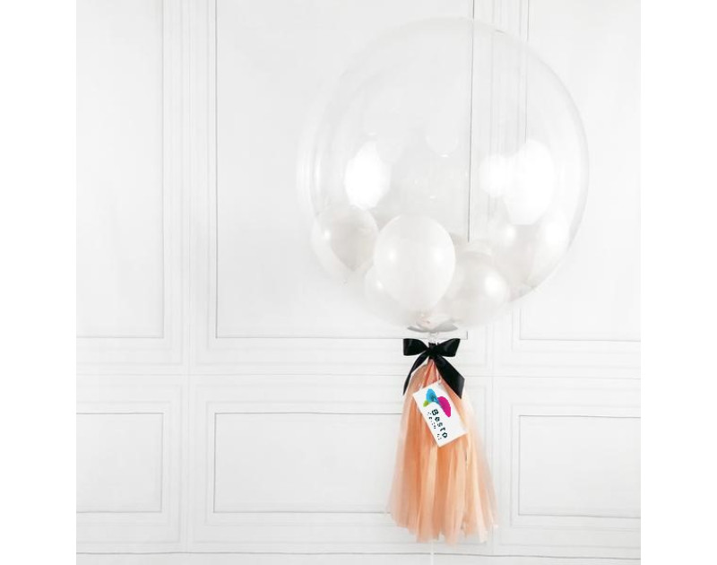 White Mini Bubble Balloon