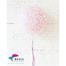 Frosted Pink Giant Balloon and Gender Reveal 