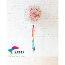 Rainbow Palette Confetti Giant Balloon