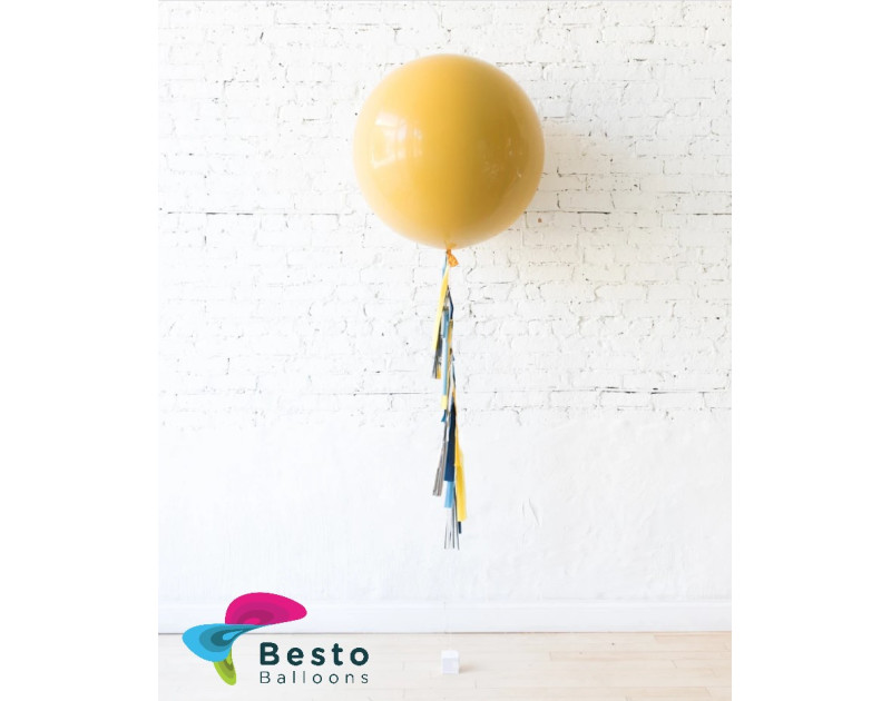 Floated Balloon Decoration Mid Century Hues
