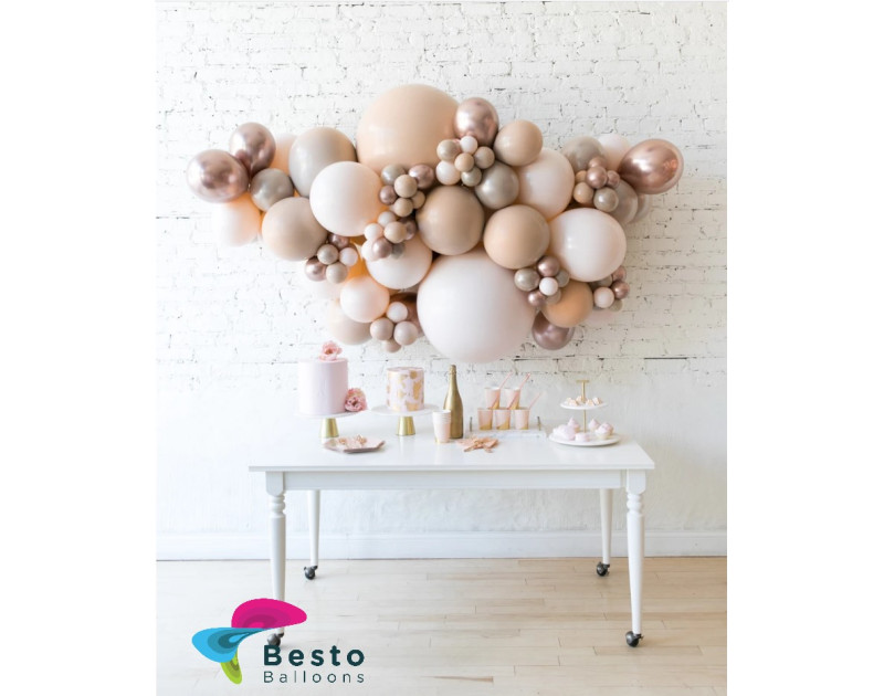 Floated Balloon Decoration Glam Tan 
