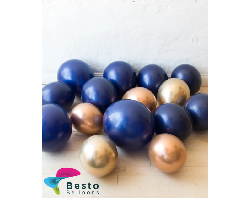 Floated Balloon Decoration Midnight Copper