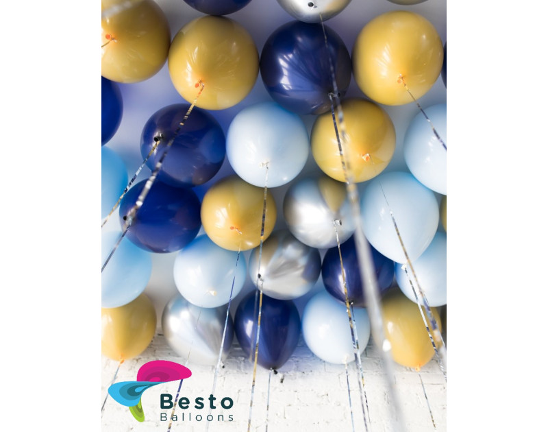 Floated Balloon Decoration Mid Century Hues