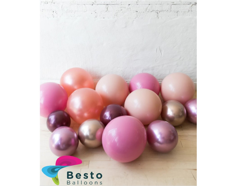 Floated Balloon Decoration Berry Blush 