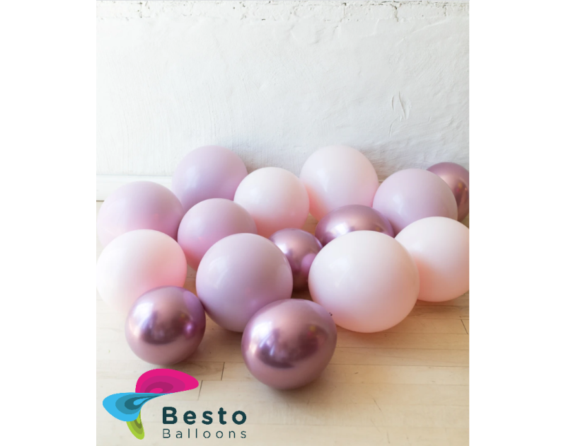 Floated Balloon Decoration Modern Mauve