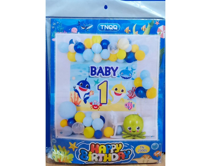 Baby Shark Theme Balloons Decoration Kit
