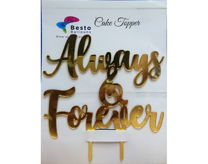 Always and Forever Wedding Cake Topper