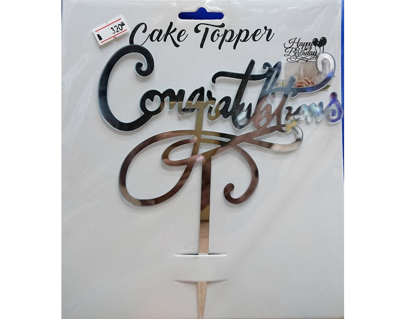 Congratulations Cake Toppers Acrylic
