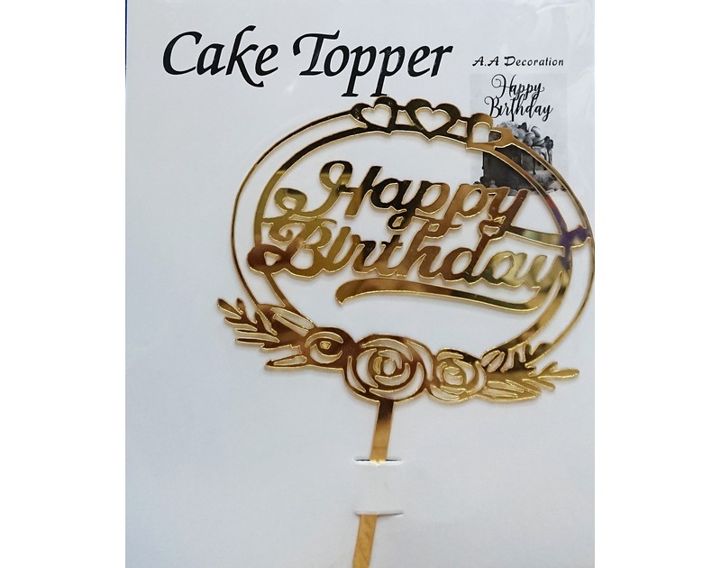 Acrylic Happy Birthday Cake Toppers