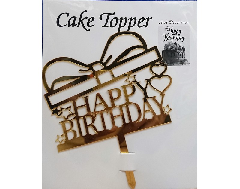 Acrylic Happy Birthday Cake Toppers