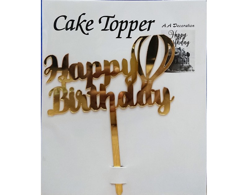 Acrylic Happy Birthday Cake Toppers