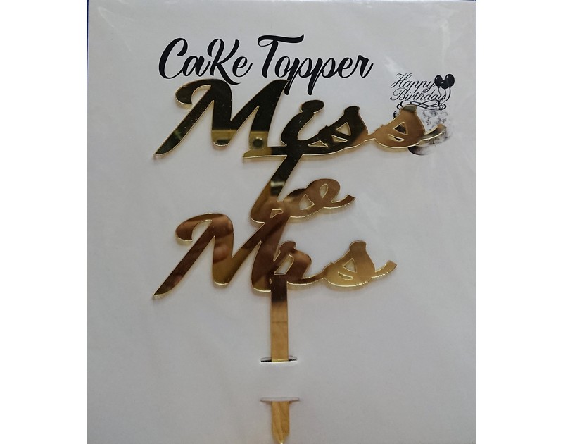 Miss to Mrs Cake Topper