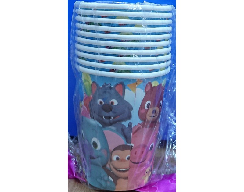 Cartoon Printed Glass Cups