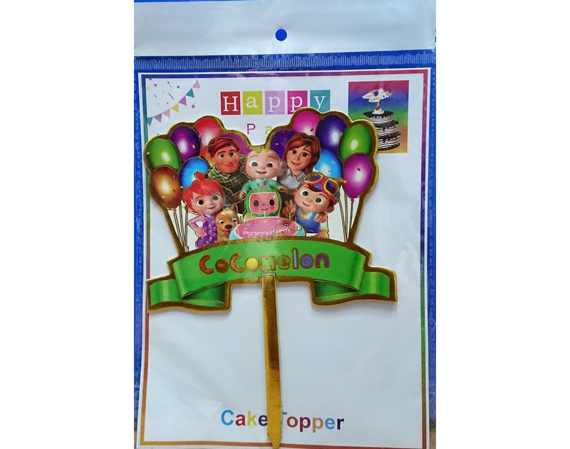 Cocomelon Theme Cake Topper