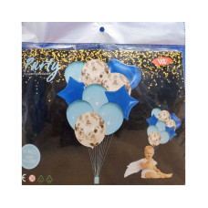 Foil and Latex Balloons Bunch 10 Pcs Set