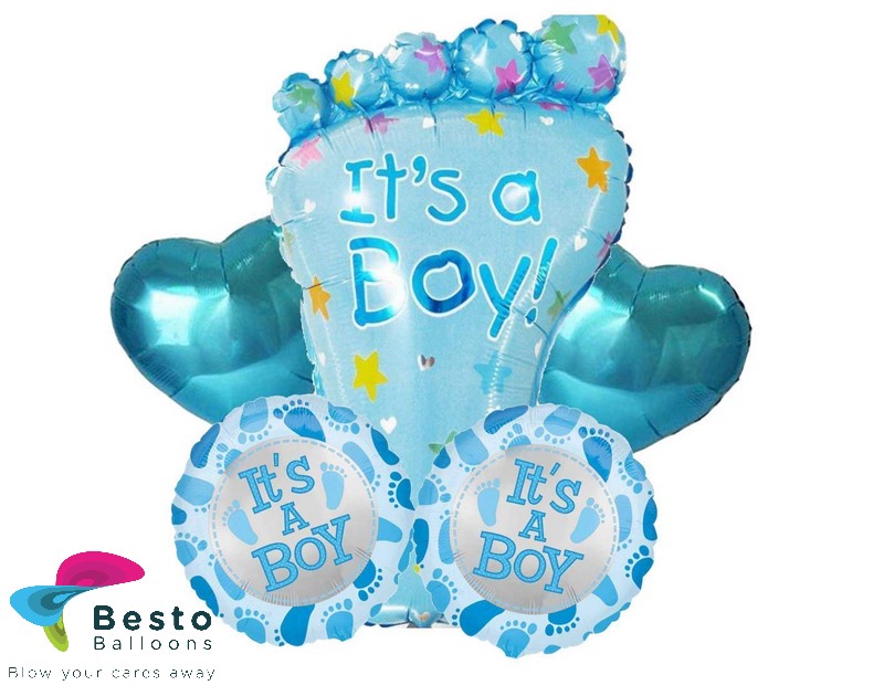 Its a Boy/Girl Foil Balloons Set