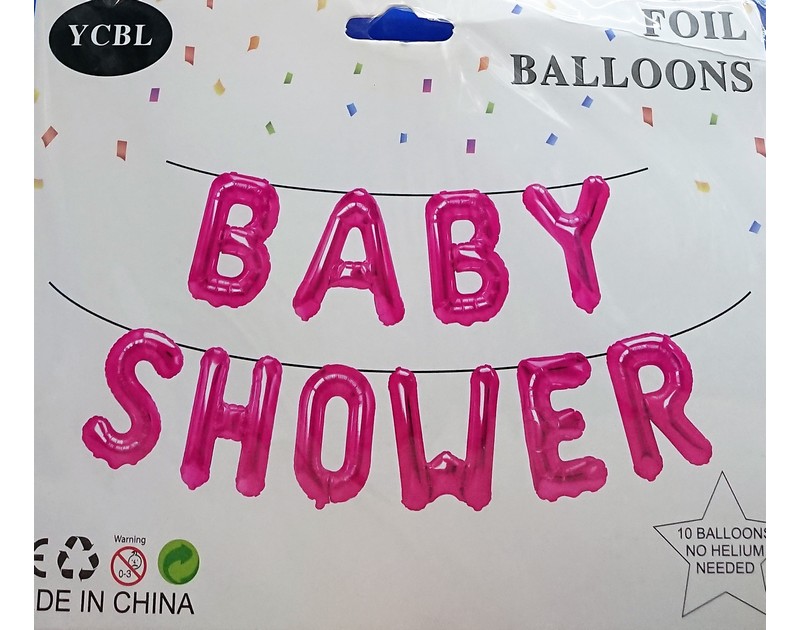 Baby Shower Alphabet Foil Balloons