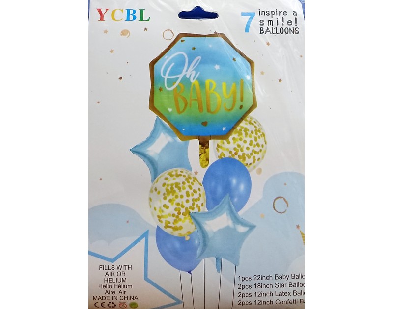 Oh Baby Decoration Balloons Set 7 Pcs