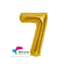 Number Foil Balloon 7 Golden