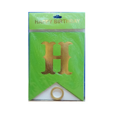 Happy Birthday Chain Green