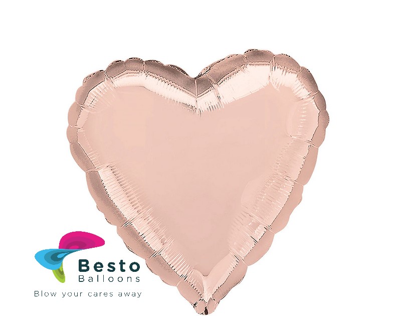 Rose Gold Heart Shape Foil Balloon