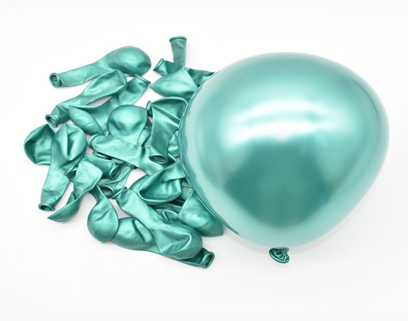50 Pcs Small Chrome Metallic Balloons