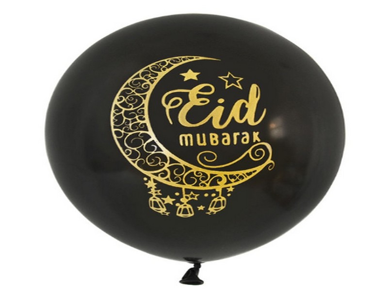 Eid Mubarak Decoration Latex Balloon 10 Pcs 