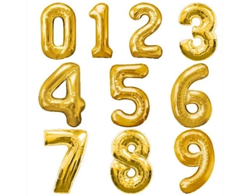 Giant 40 inch Number Foil Balloons