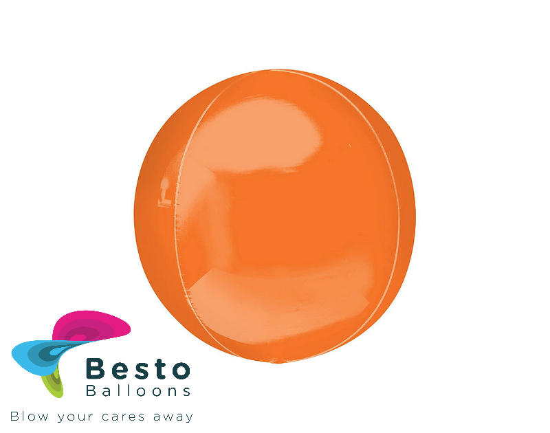 Orange Orbz Foil Balloon
