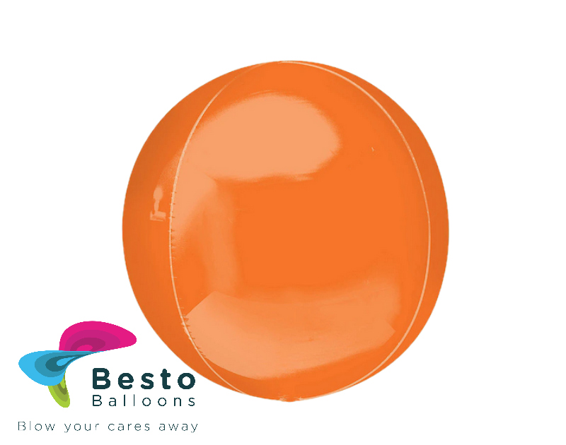 Orange Orbz Foil Balloon