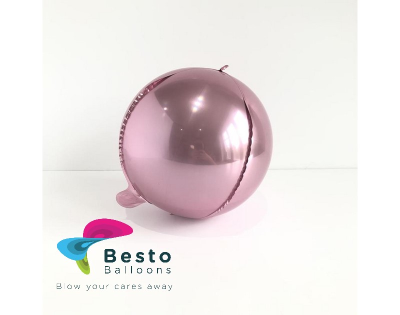 Pink Orbz Metallic Foil Balloon