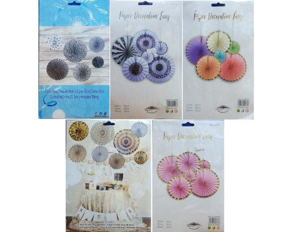 Paper Fans Set