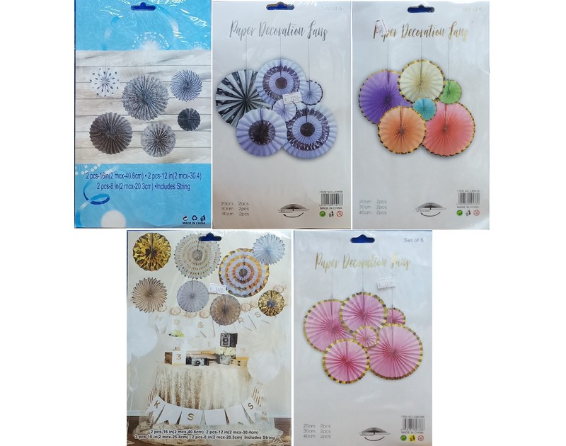 Paper Fans Set