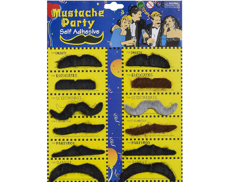 Artificial Mustache 12Pcs Pack