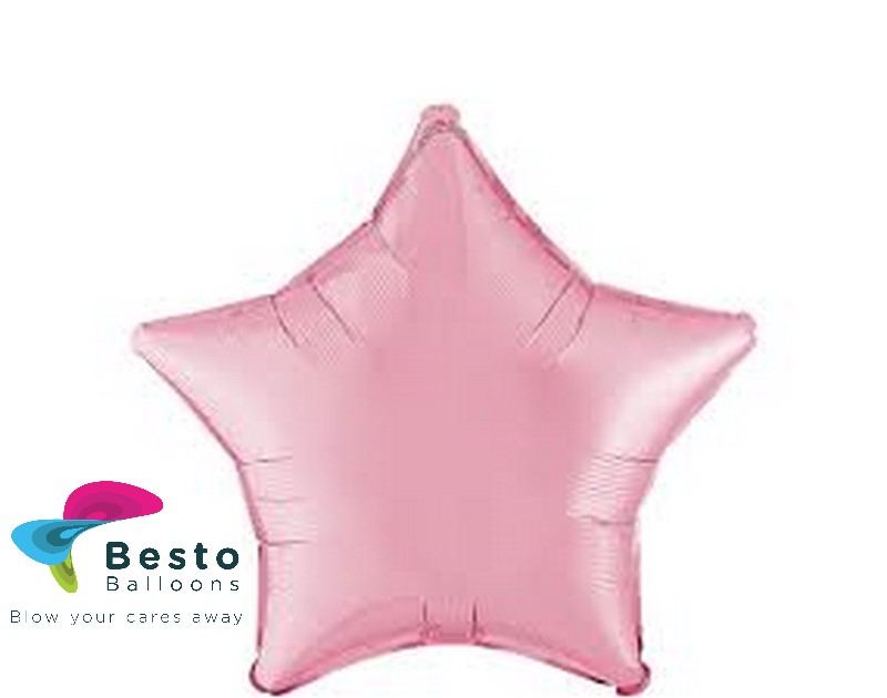 Pink Star Shape Foil Balloon